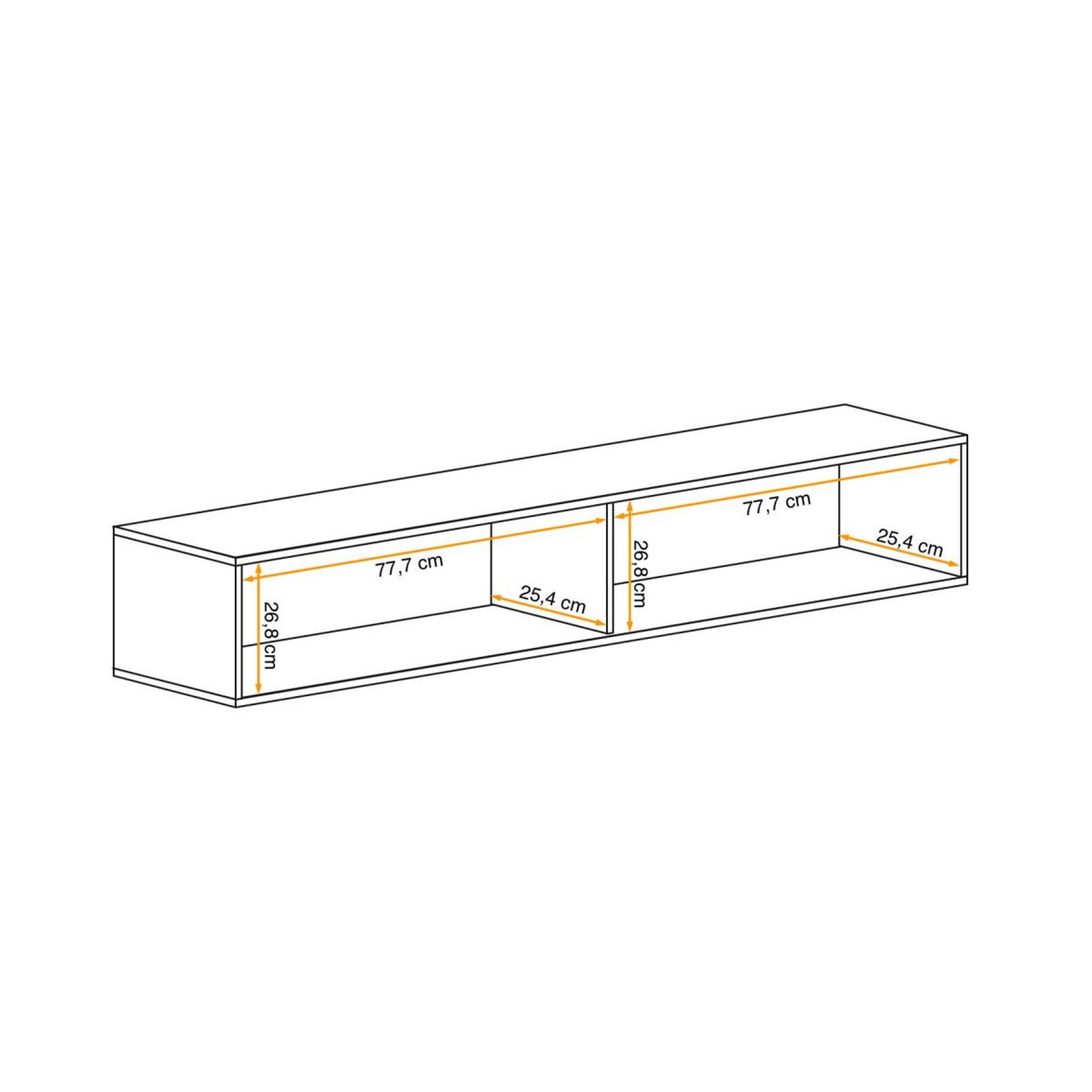 Voir la diapositive 4 : Paris Prix Bloc mural design led  fly j2  160cm blanc