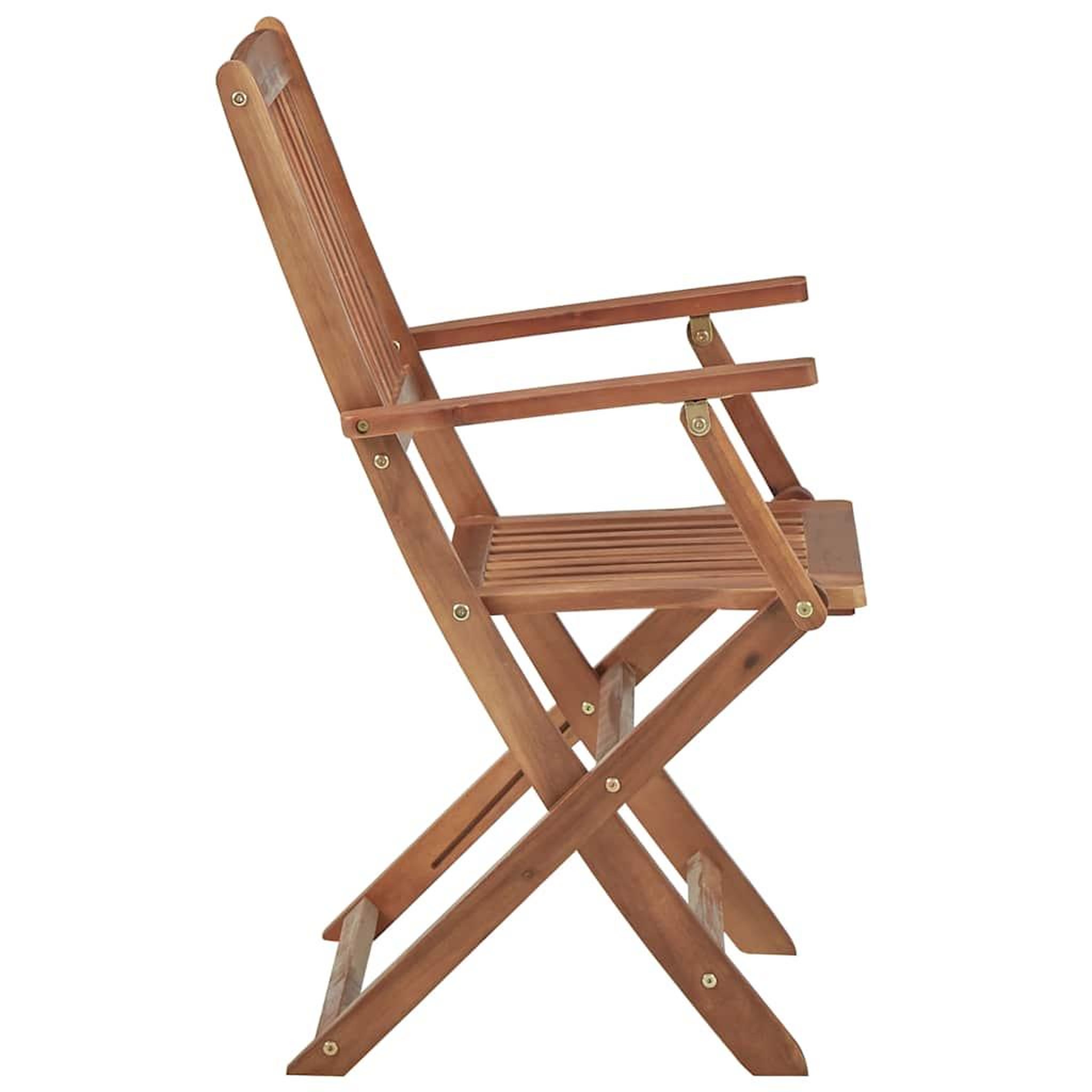 Voir la diapositive 4 : VIDAXL Chaises pliables de jardin lot de 8 avec coussins Bois d'acacia