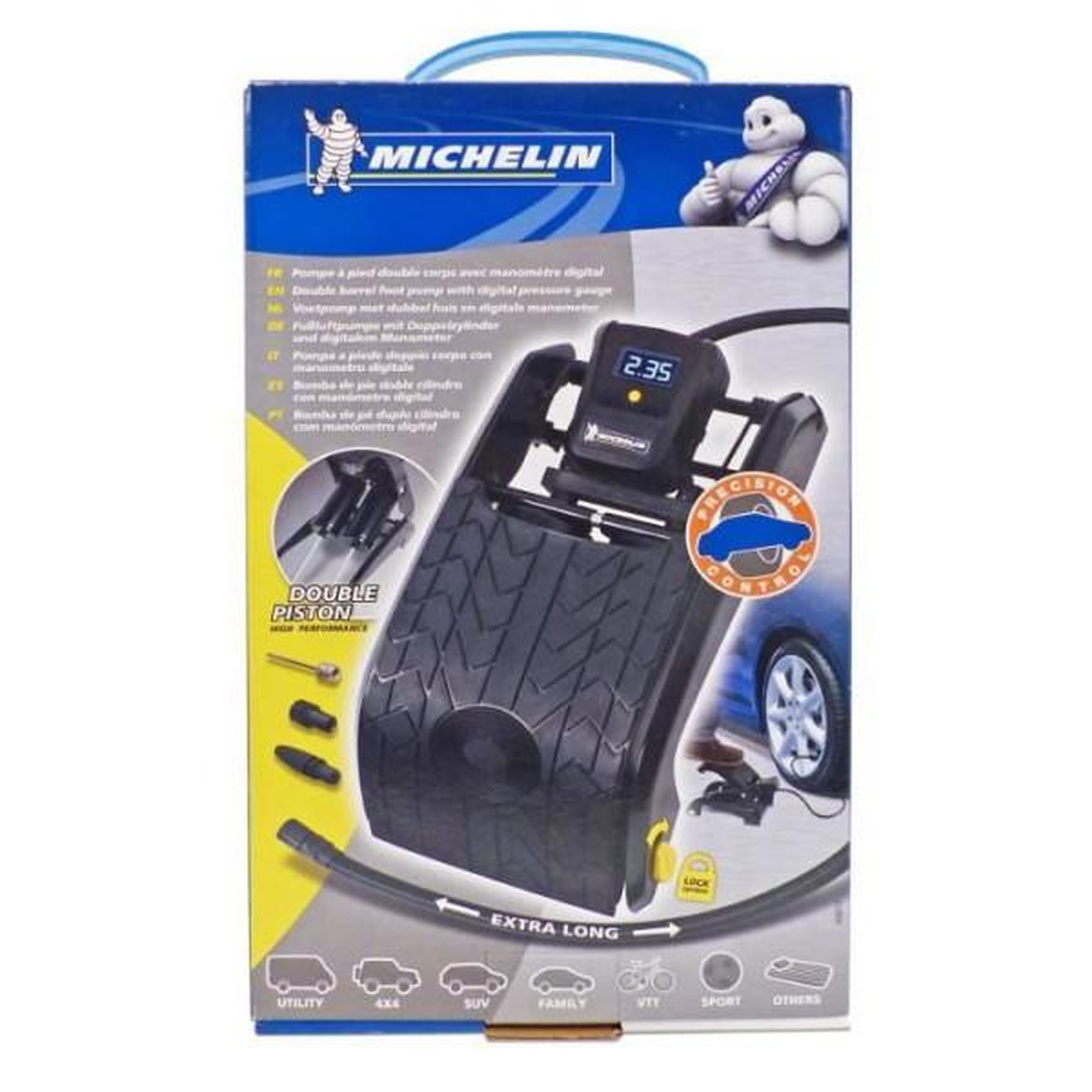 Voir la diapositive 3 : MICHELIN Michelin pompe a pied double piston manometre