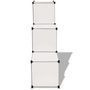 Voir la diapositive 3 : VIDAXL Organisateur de rangement cube avec 6 compartiments Blanc