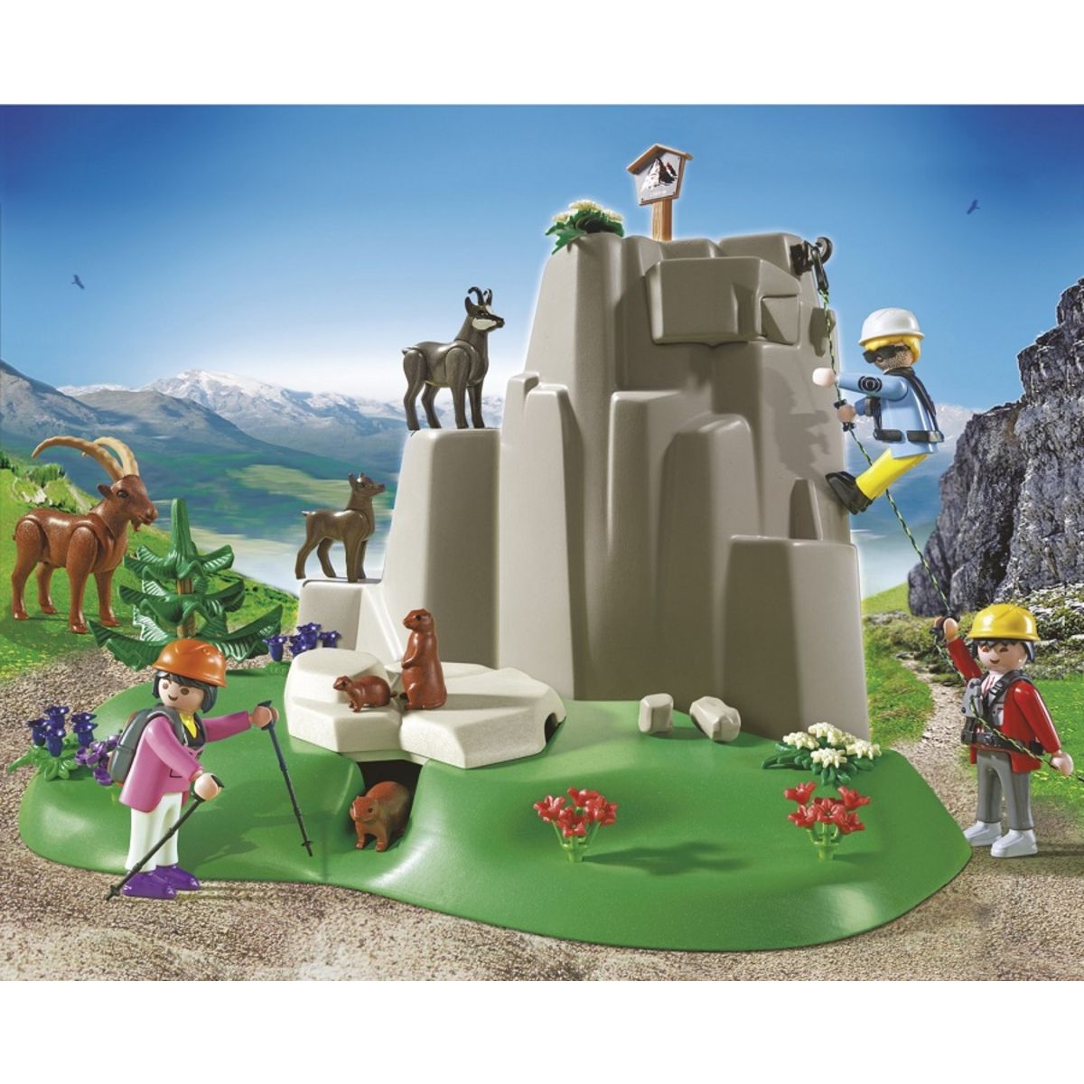 PLAYMOBIL 5423 Alpinistes et animaux de la montagne