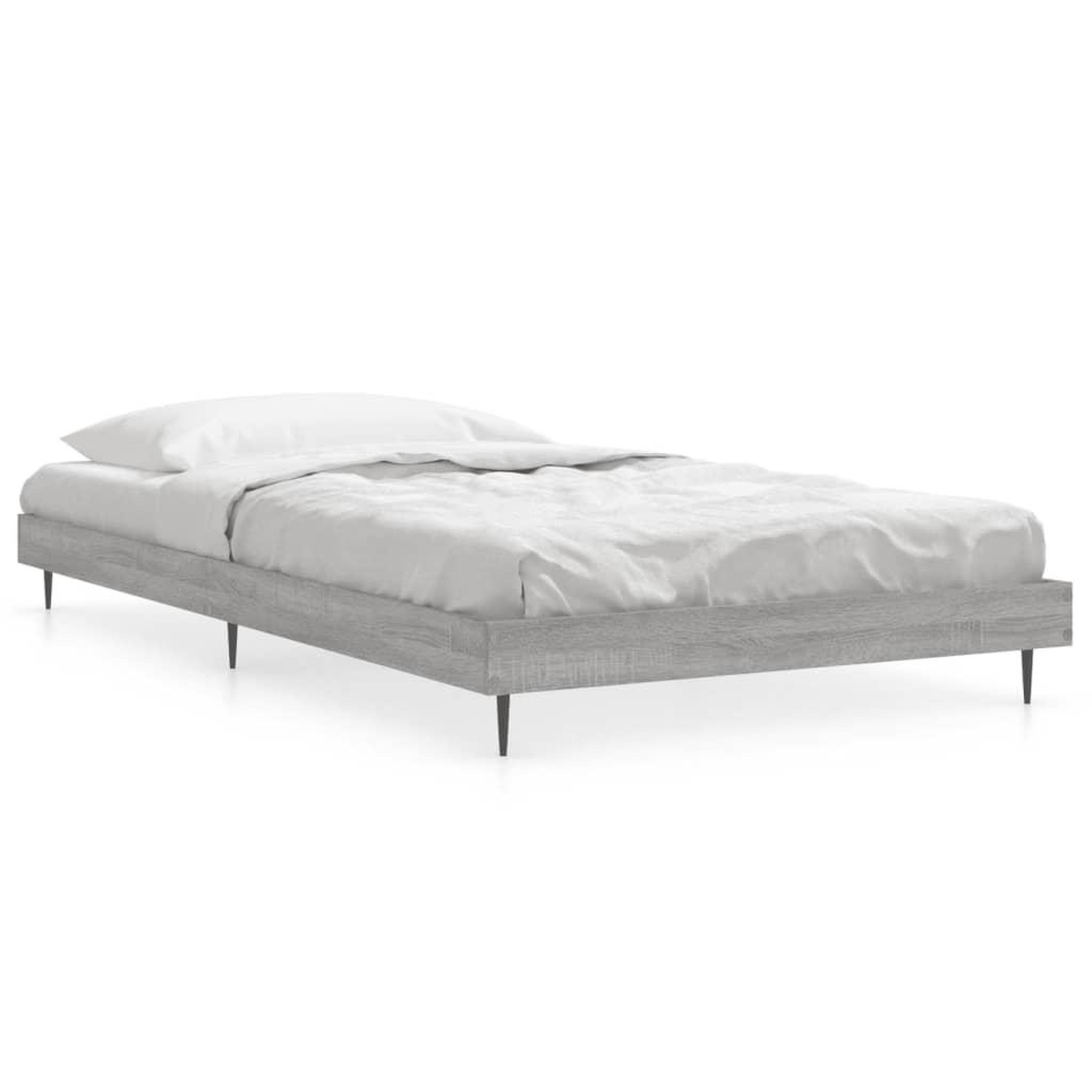 Voir la diapositive 2 : VIDAXL Cadre de lit sans matelas sonoma gris 90x200 cm