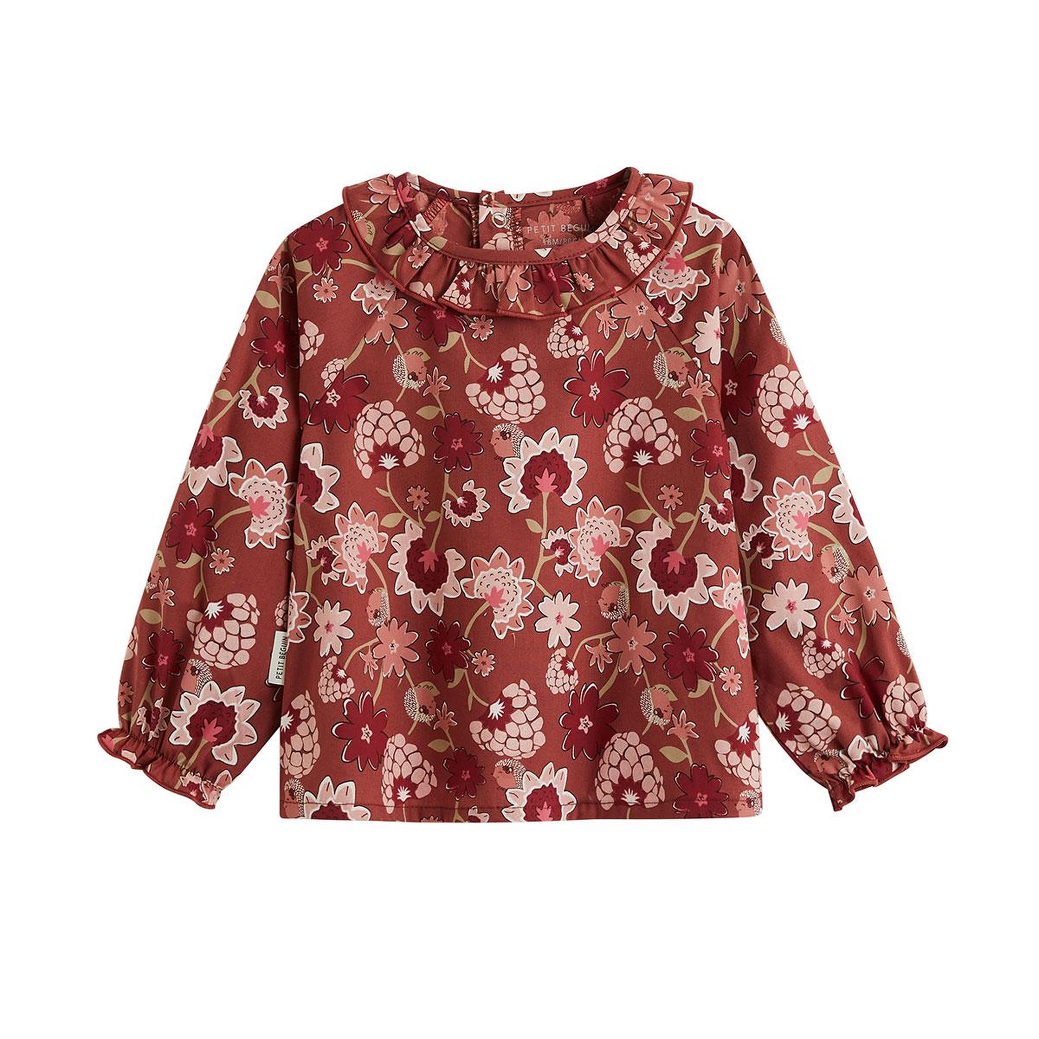 Voir la diapositive 1 : PETIT BEGUIN Blouse enfant en popeline harmony
