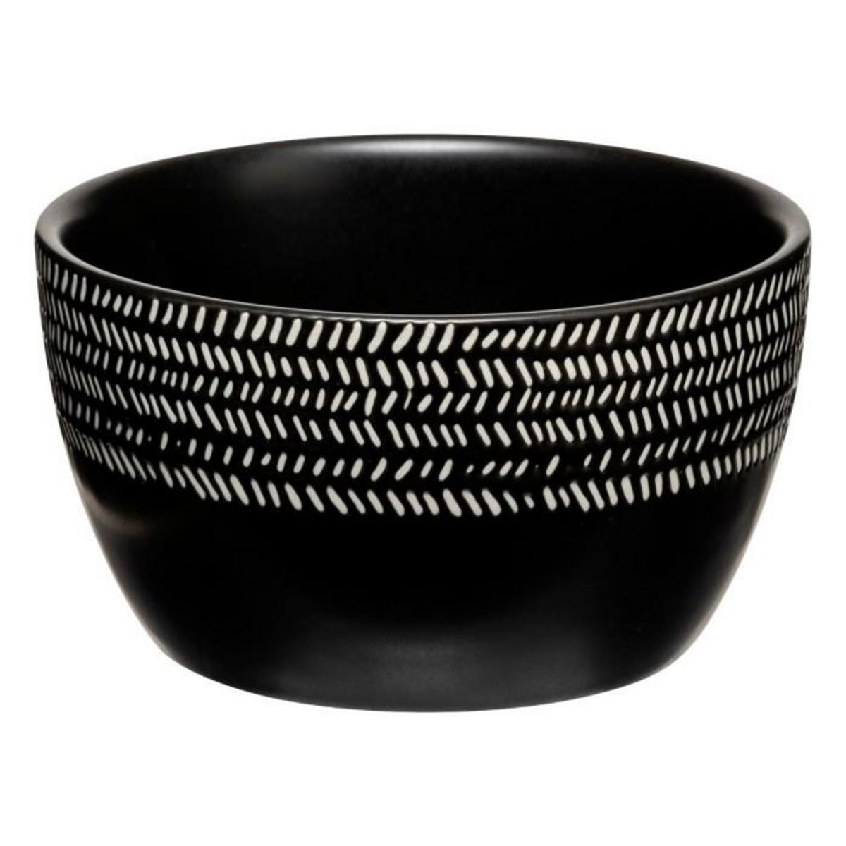 SECRET DE GOURMET Service Apéritif 4 Pièces  Ethnique  32cm Noir & Blanc