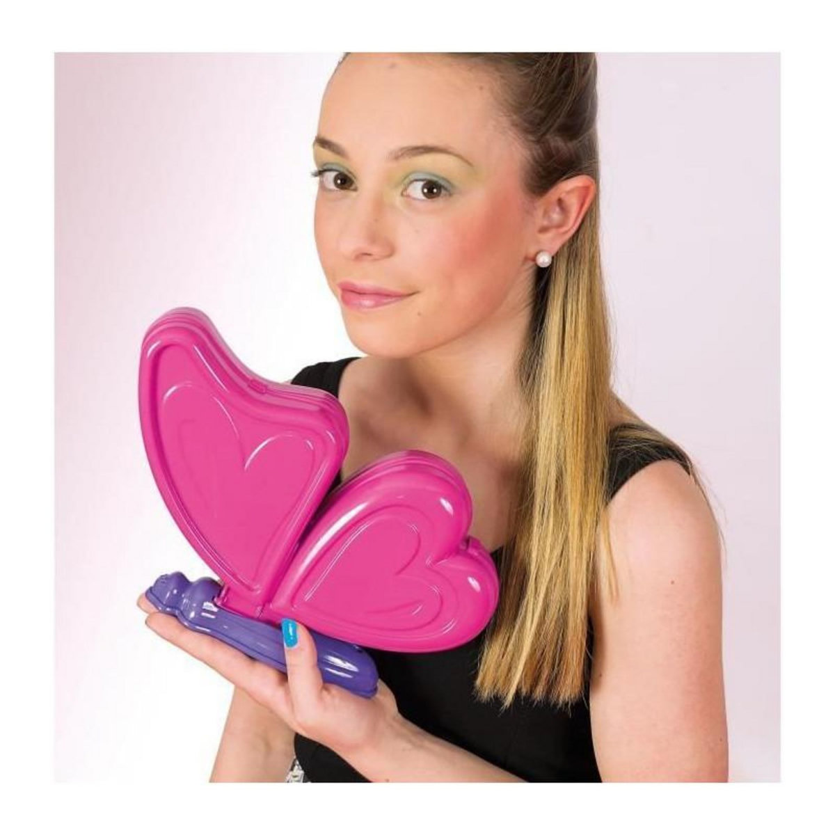 NEW BORN BABY Palette de maquillage papillon - Clementoni - Fards a paupieres, rouges a levres, vernis a ongles