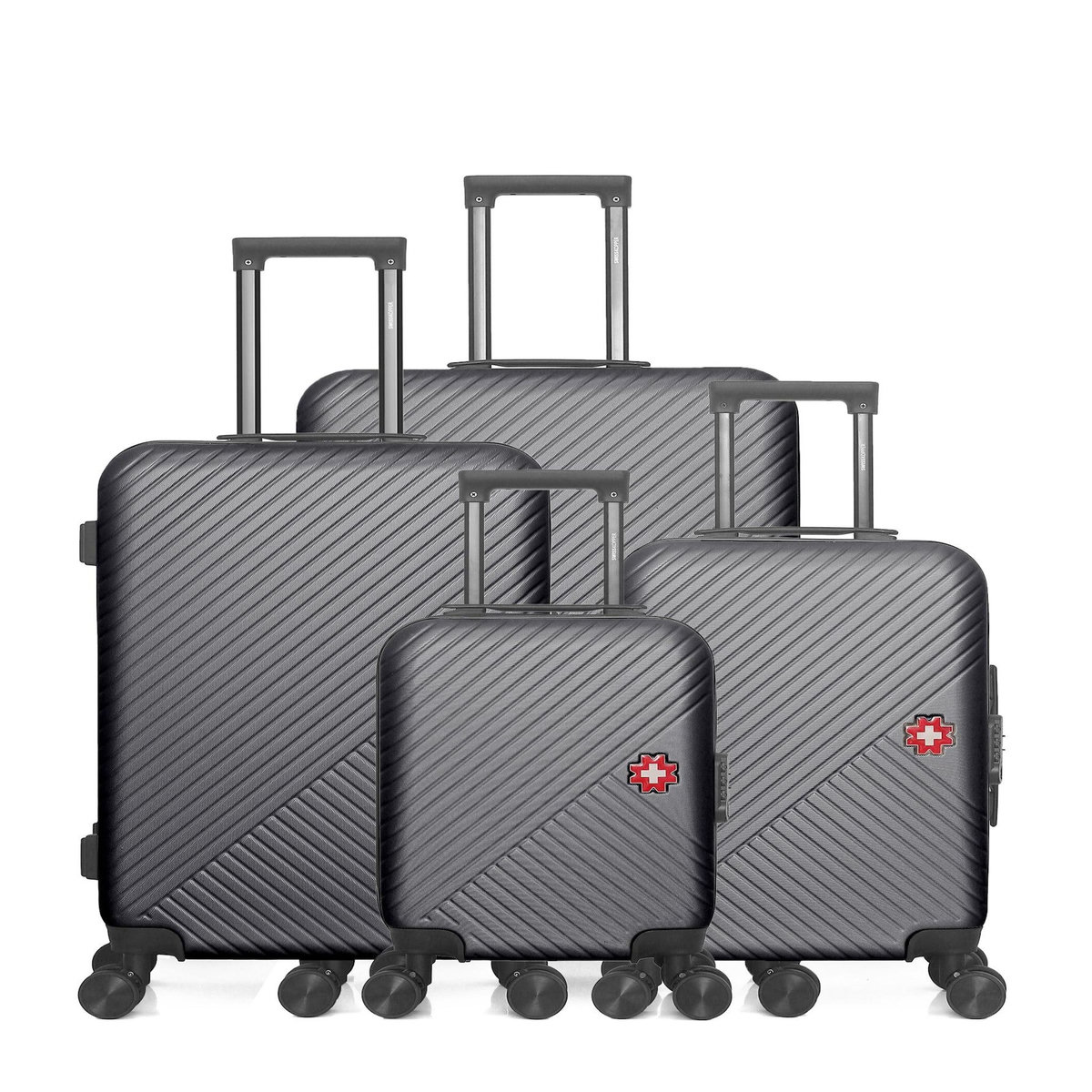 SWISS KOPPER SWISS KOPPER  -  Lot de 4  -  Valise grand format, valise weekend, valise cabine, valise cabine XXS SPIEZ