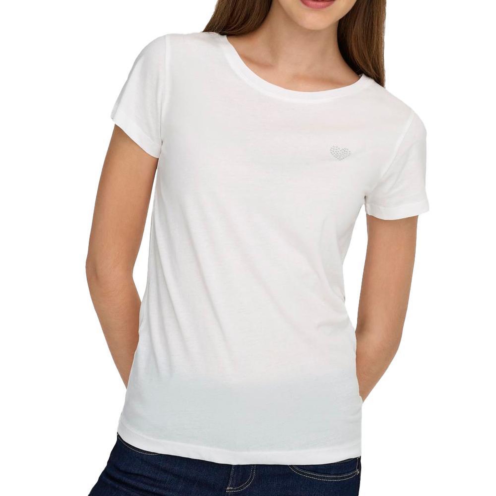 JACQUELINE DE YONG T-Shirt Blanc JDY Femme Jdy Detail. Coloris disponibles : Blanc