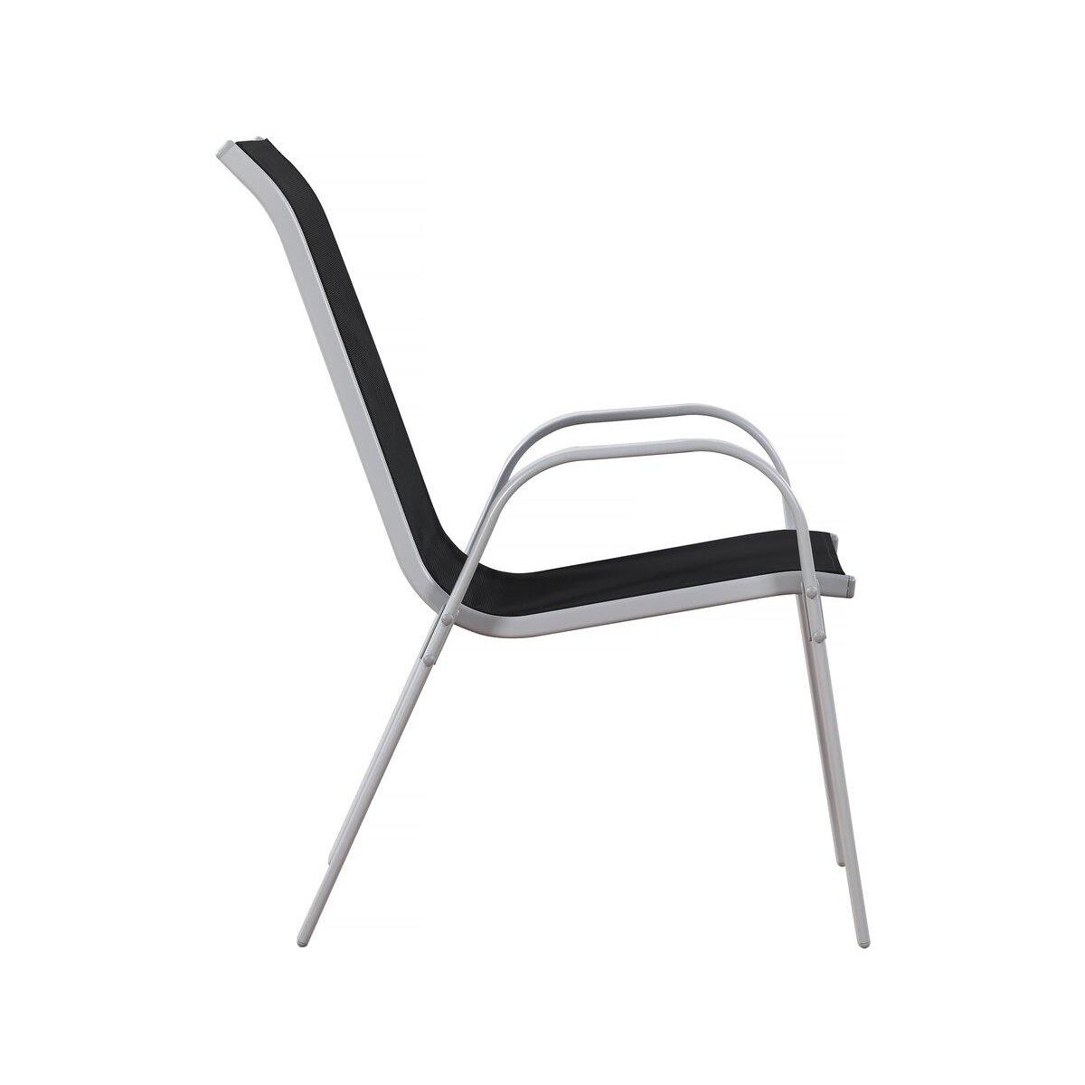 Habitat et Jardin Fauteuil jardin Textilène  Cordoba  - Phoenix - Noir - Lot de 2