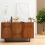 Voir la diapositive 2 : ATMOSPHERA Buffet 3 portes en bois massif NANDA - Marron