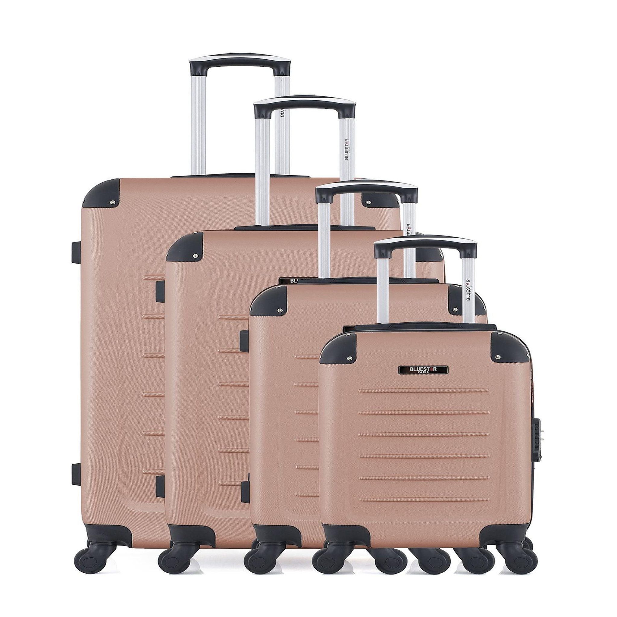 BLUESTAR Bluestar - set de 4 valises opera-m 75 cm 4 roues. Coloris disponibles : Noir, Beige, Marron, Orange