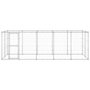 Voir la diapositive 2 : VIDAXL Chenil exterieur Acier galvanise 12,1 m²