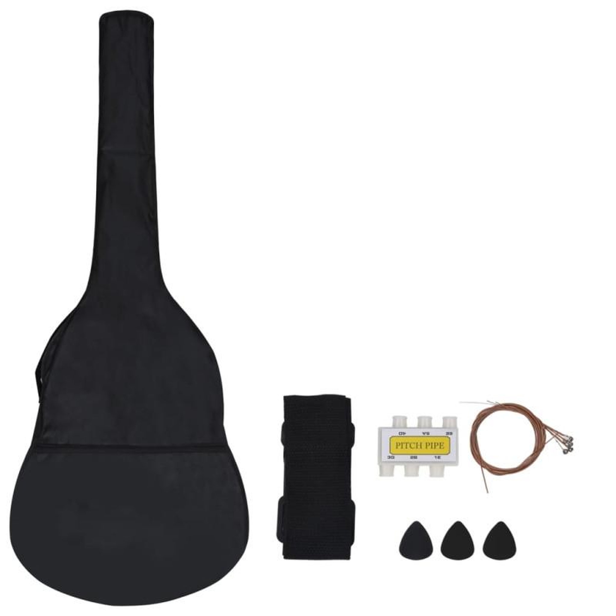 Voir la diapositive 3 : VIDAXL Jeu de guitare classique pour débutants 8 pcs bleu 1 2 34