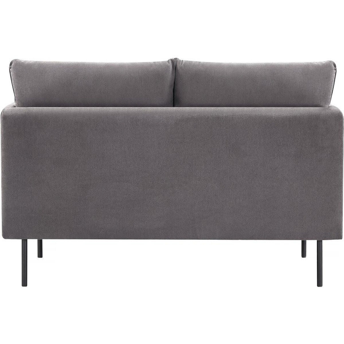 Habitat et Jardin Canapé fixe tissu  Rudy  - 180.5 x 78 x 52 cm - 3 places - Gris foncé