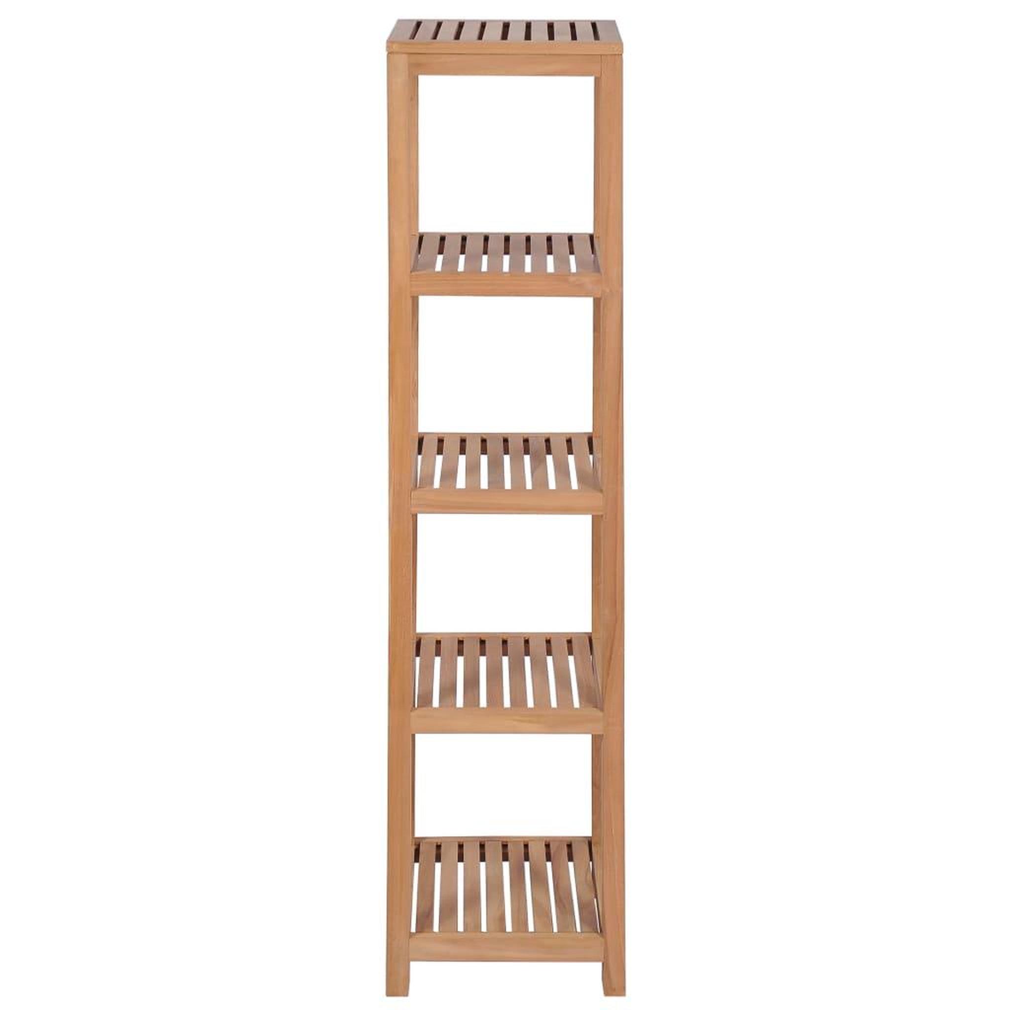 Voir la diapositive 2 : VIDAXL Support de rangement de bain 4 niveaux teck massif 42x42x165 cm