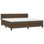 Voir la diapositive 3 : VIDAXL Sommier a lattes de lit avec matelas Marron fonce 200x200 cm