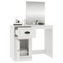 Voir la diapositive 5 : VIDAXL Coiffeuse avec miroir blanc 90x50x132,5 cm bois d'ingenierie