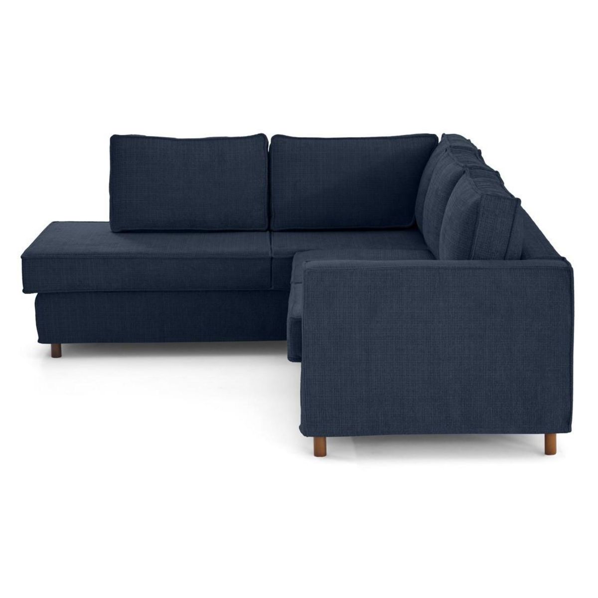 LISA DESIGN Jake - canapé déhoussable d'angle gauche 5 places en velours texturé