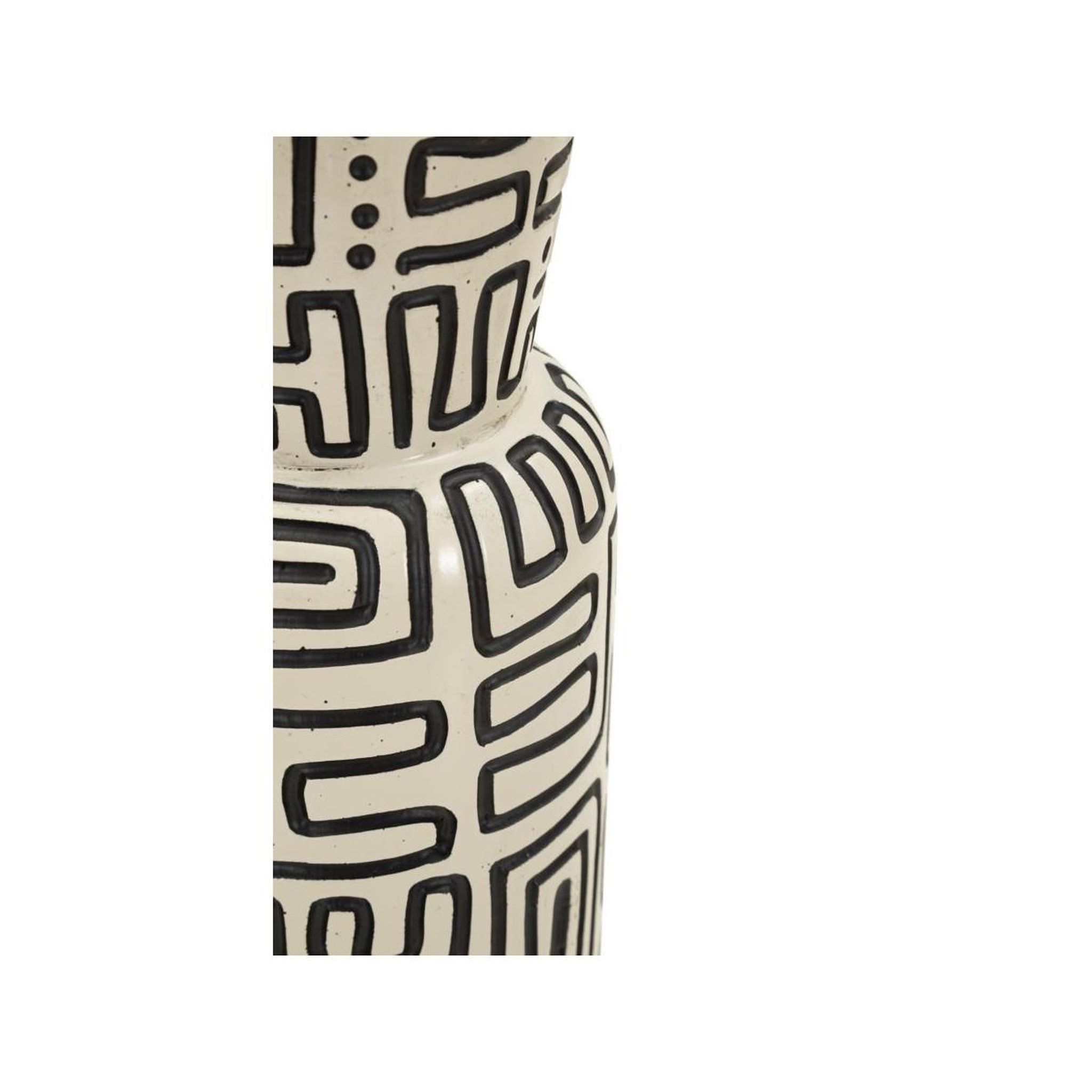Voir la diapositive 4 : Paris Prix Vase design  nairobi  65cm blanc & noir