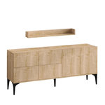 Habitat et Jardin Buffet en bois  Stella  - 180 x 40 x 55 cm - Chêne Saphir