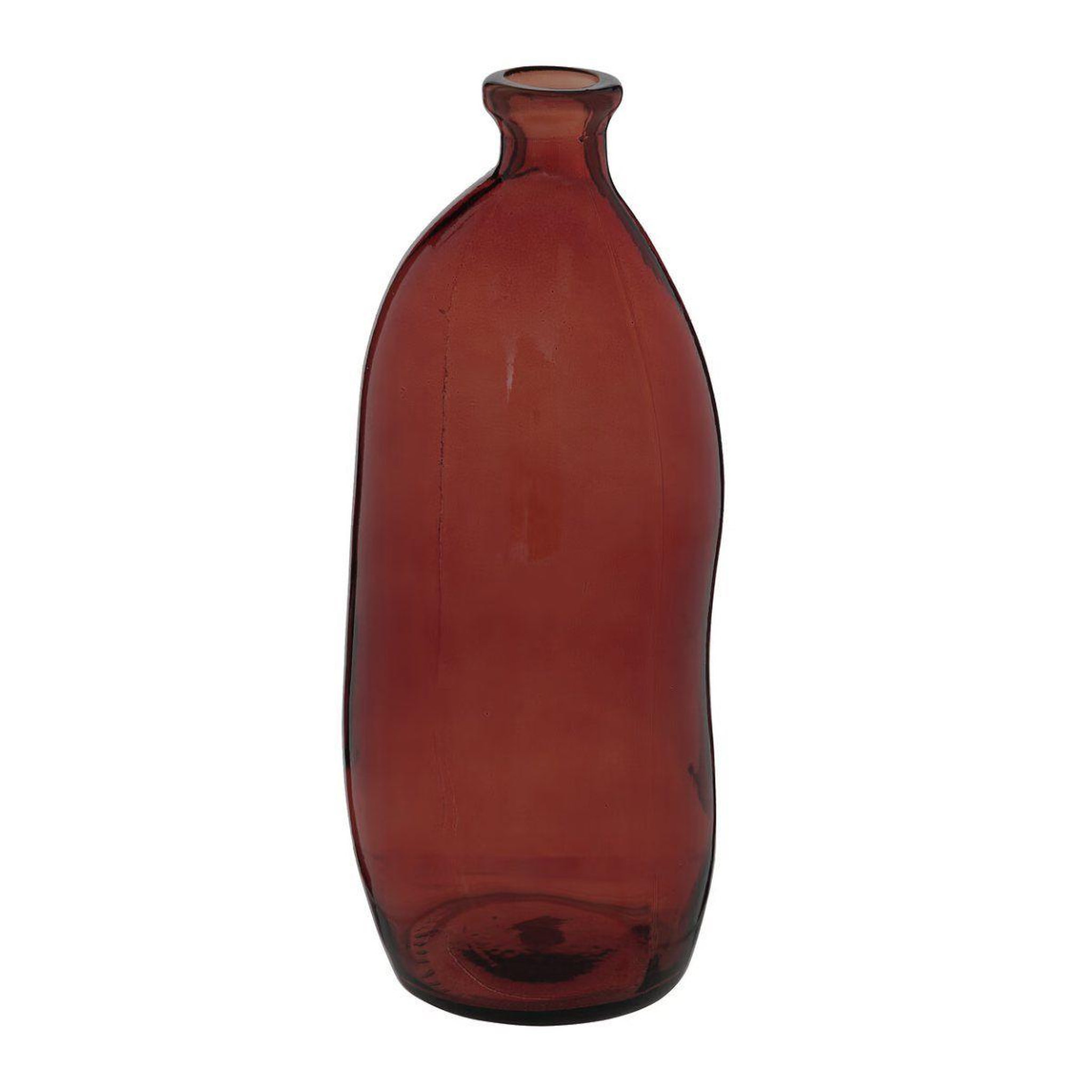 ATMOSPHERA Vase bouteille en verre  uly  35cm ambre