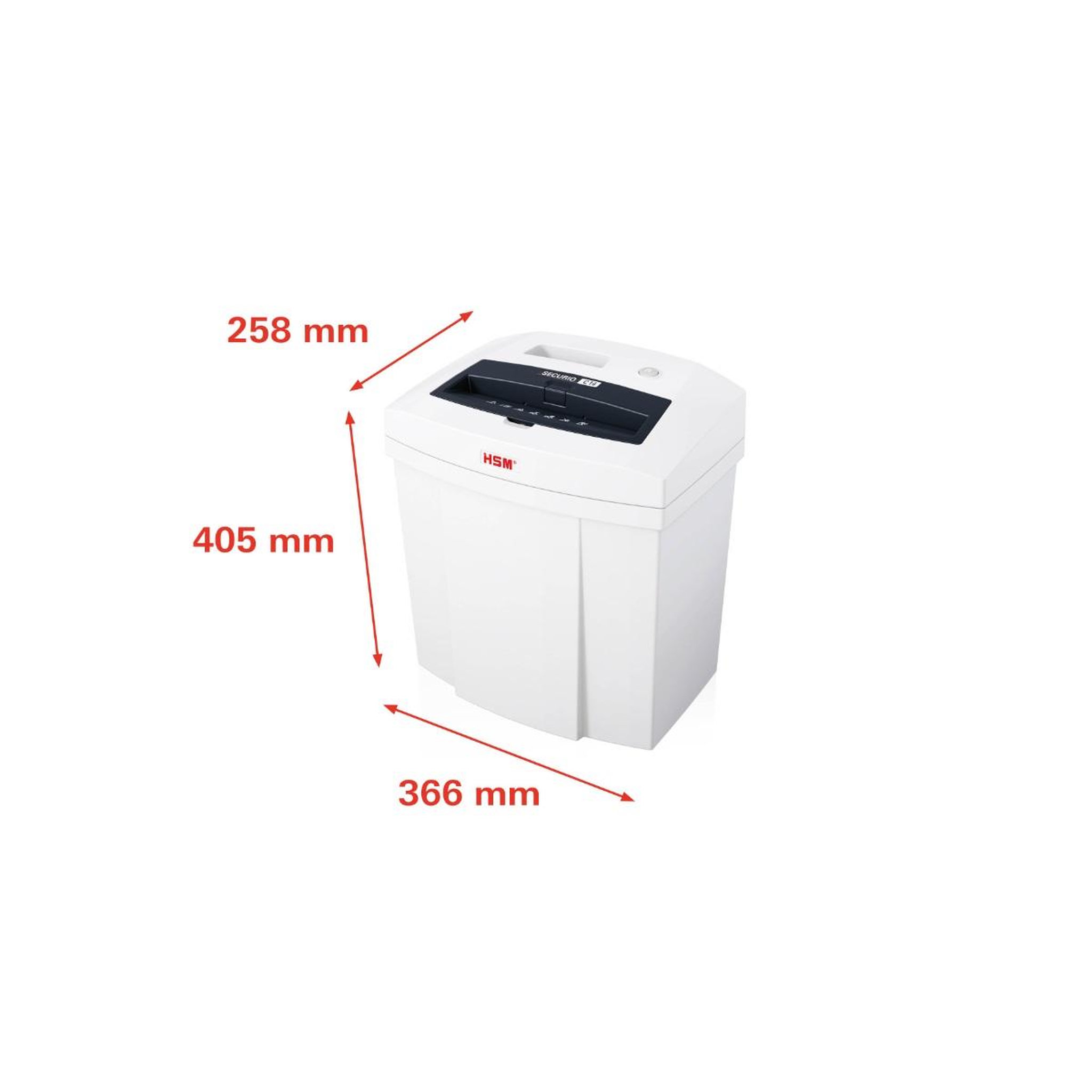 Voir la diapositive 2 : Hsm Destructeur de documents 5-6 feuilles coupe particules - 2253111