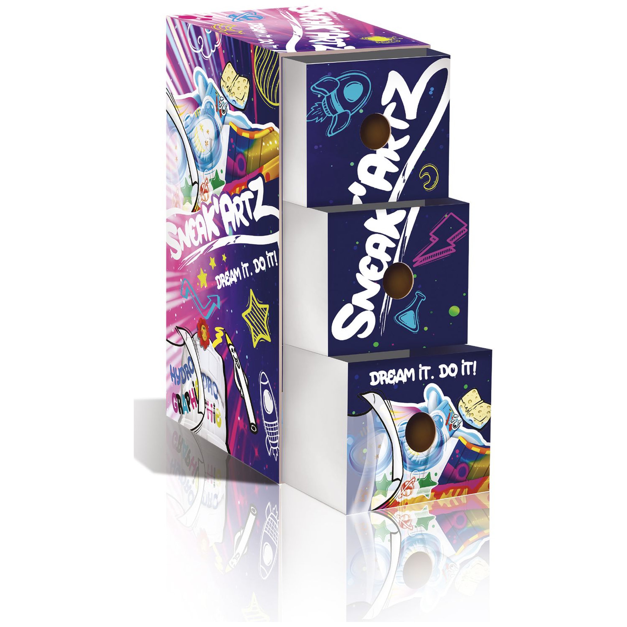 Voir la diapositive 2 : SPLASH TOYS Peinture - Sneak'Artz Starter Set - série 2 