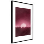 Paris Prix Affiche Murale Encadrée  Moonrise. Coloris disponibles : Noir, Jaune