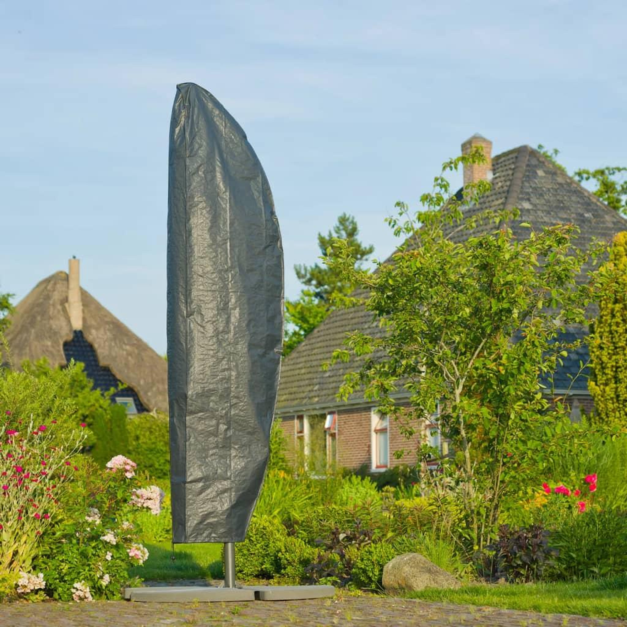 Voir la diapositive 1 : NATURE Nature Housse de protection pour parasols inclines 54/32x260 cm