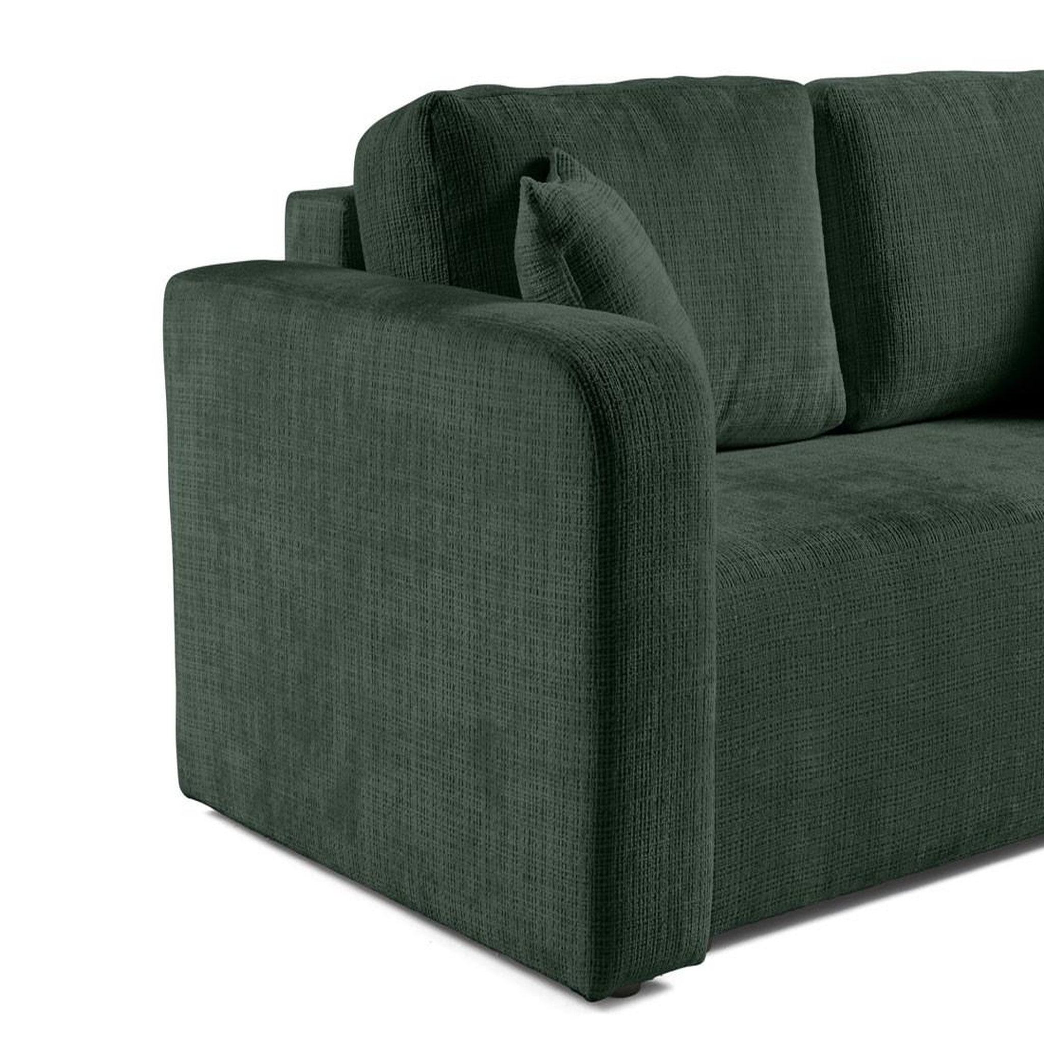 Voir la diapositive 6 : BEST MOBILIER Miro - canapé droit 2 places - en velours texturé