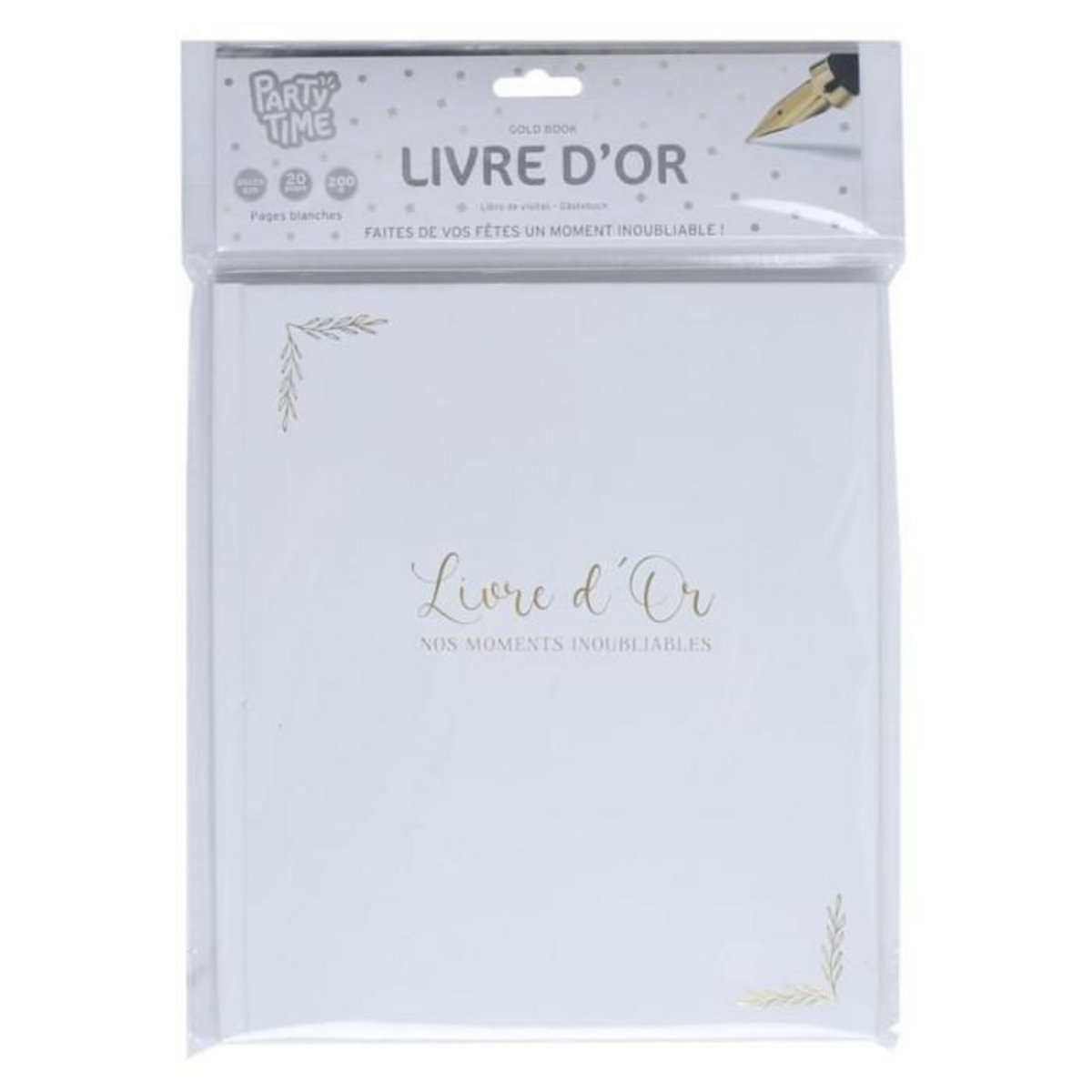 Paris Prix Livre d'Or  Nos Moments Inoubliables  20x25cm Blanc