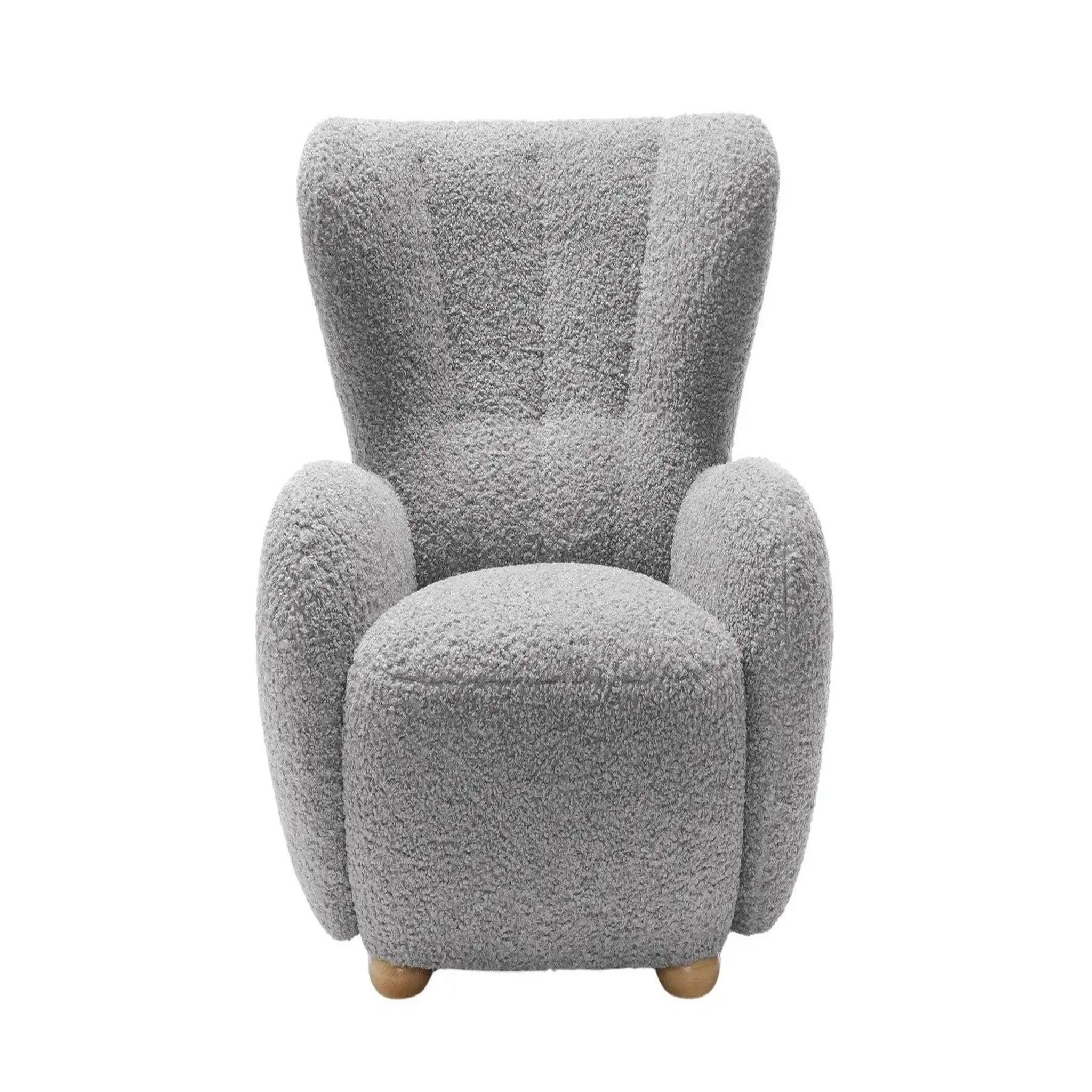 Voir la diapositive 6 : CASANOVA PARIS Lili - fauteuil tissu bouclette