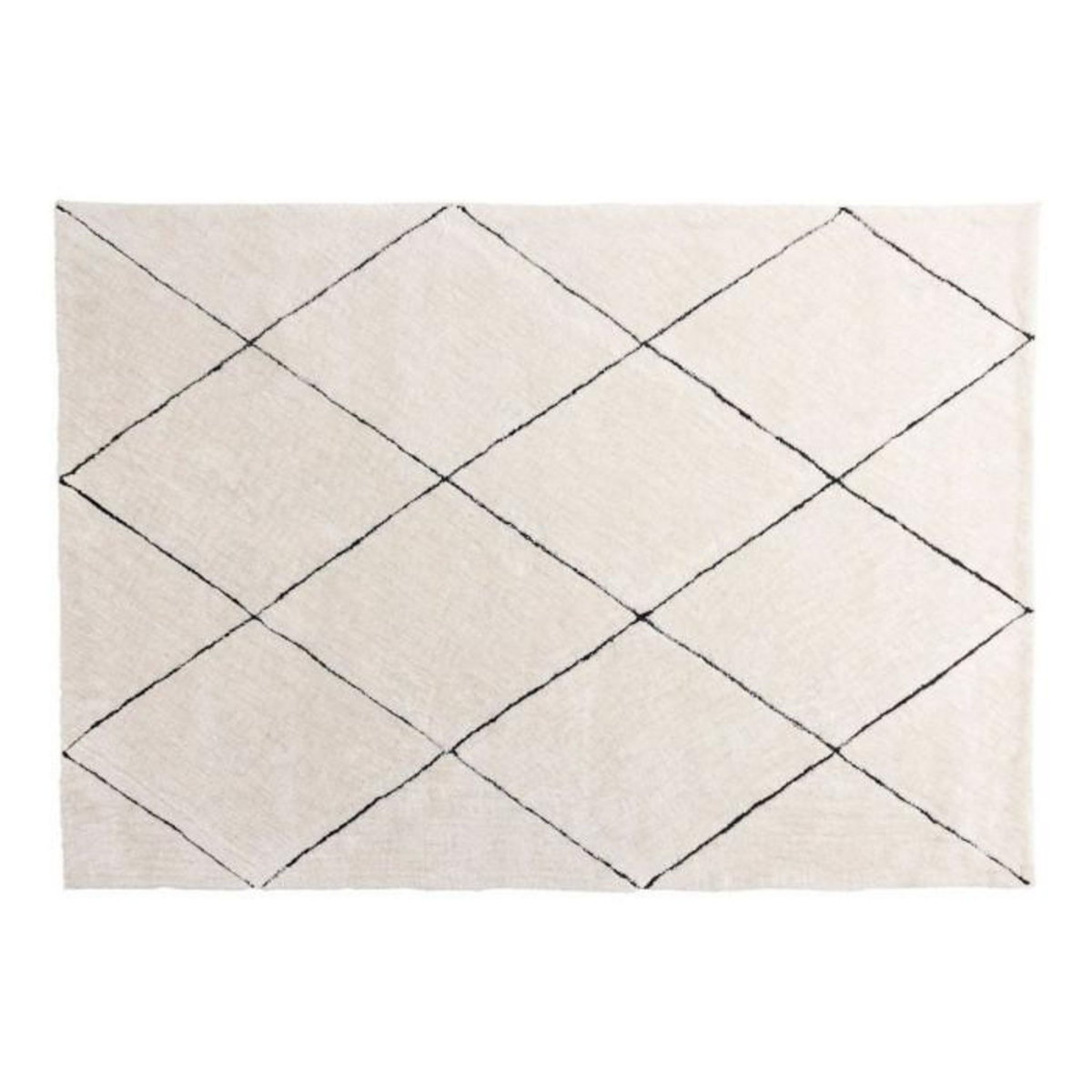 Paris Prix Tapis Déco Shaggy  Patrik  160x230cm Blanc