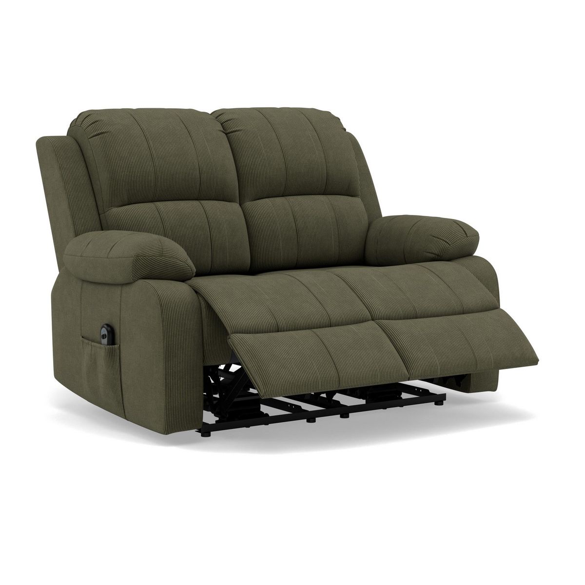 BEST MOBILIER Armand - canapé 2 places relax électrique en velours côtelé