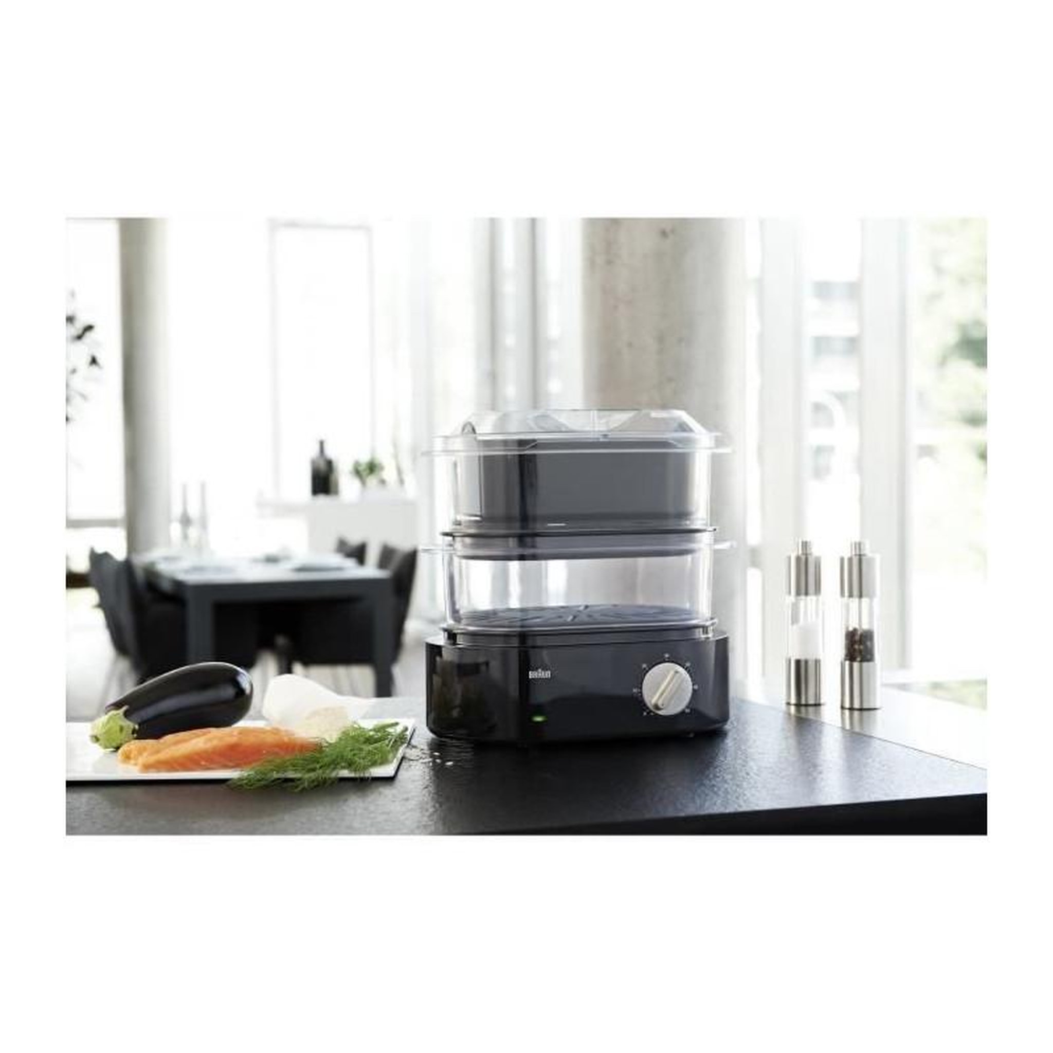 Voir la diapositive 2 : BRAUN Cuiseur Vapeur - BRAUN collection Identity FS 5100
