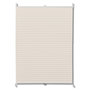 Voir la diapositive 2 : VIDAXL Store plisse 110x125 cm Creme