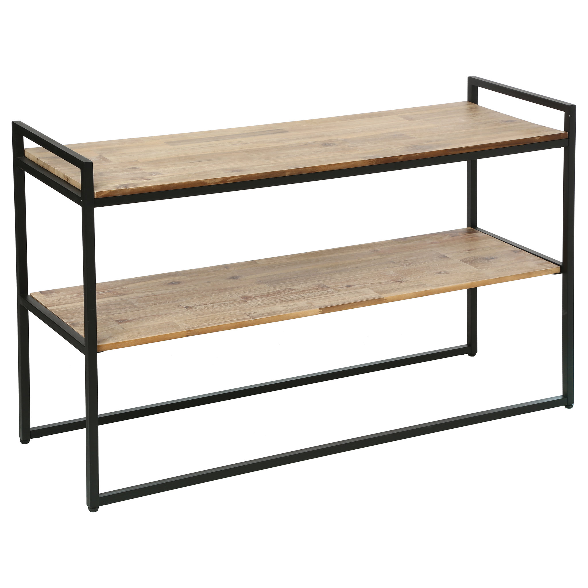 Voir la diapositive 3 : ATMOSPHERA Console métal et Acacia 2 plateaux L120cm ELEORA