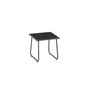 Voir la diapositive 3 : ID MARKET Salon de jardin bas MALAGA table et 2 fauteuils en acier et textilène gris anthracite
