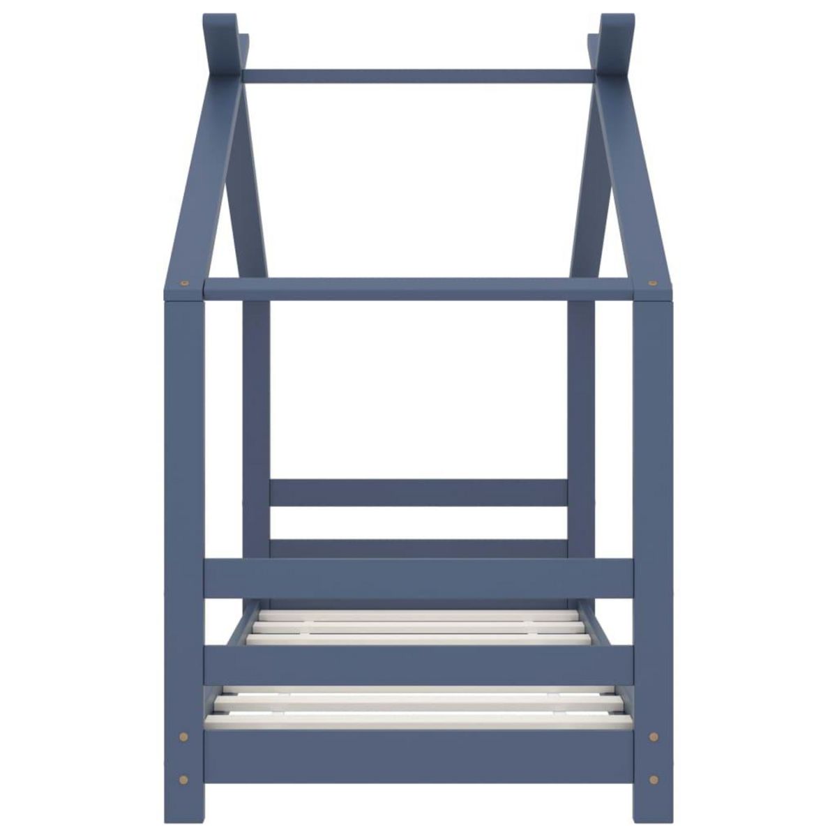 VIDAXL Cadre de lit d'enfant Gris Bois de pin massif 70x140 cm