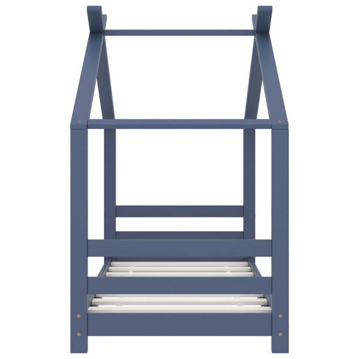 VIDAXL Cadre de lit d'enfant Gris Bois de pin massif 70x140 cm