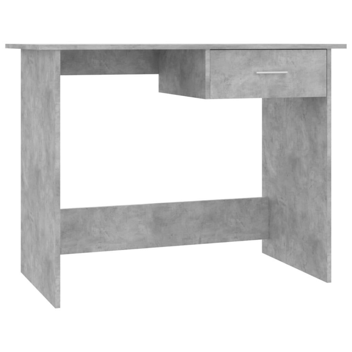 VIDAXL Bureau Gris beton 100x50x76 cm Bois d'ingenierie