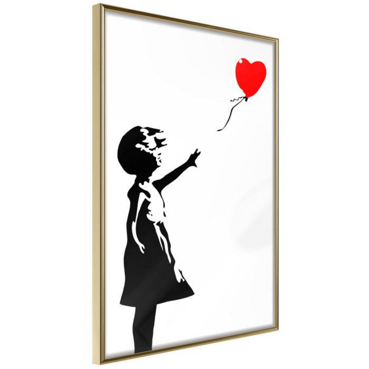 Paris Prix Affiche Murale Encadrée  Banksy Girl with Balloon I