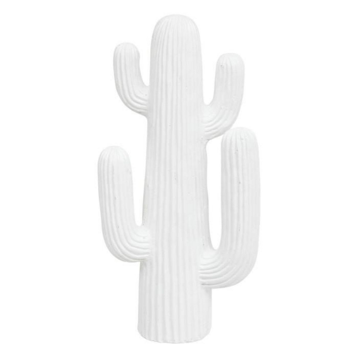 ATMOSPHERA Cactus Déco 4 Branches  Rodrigo  38cm Blanc