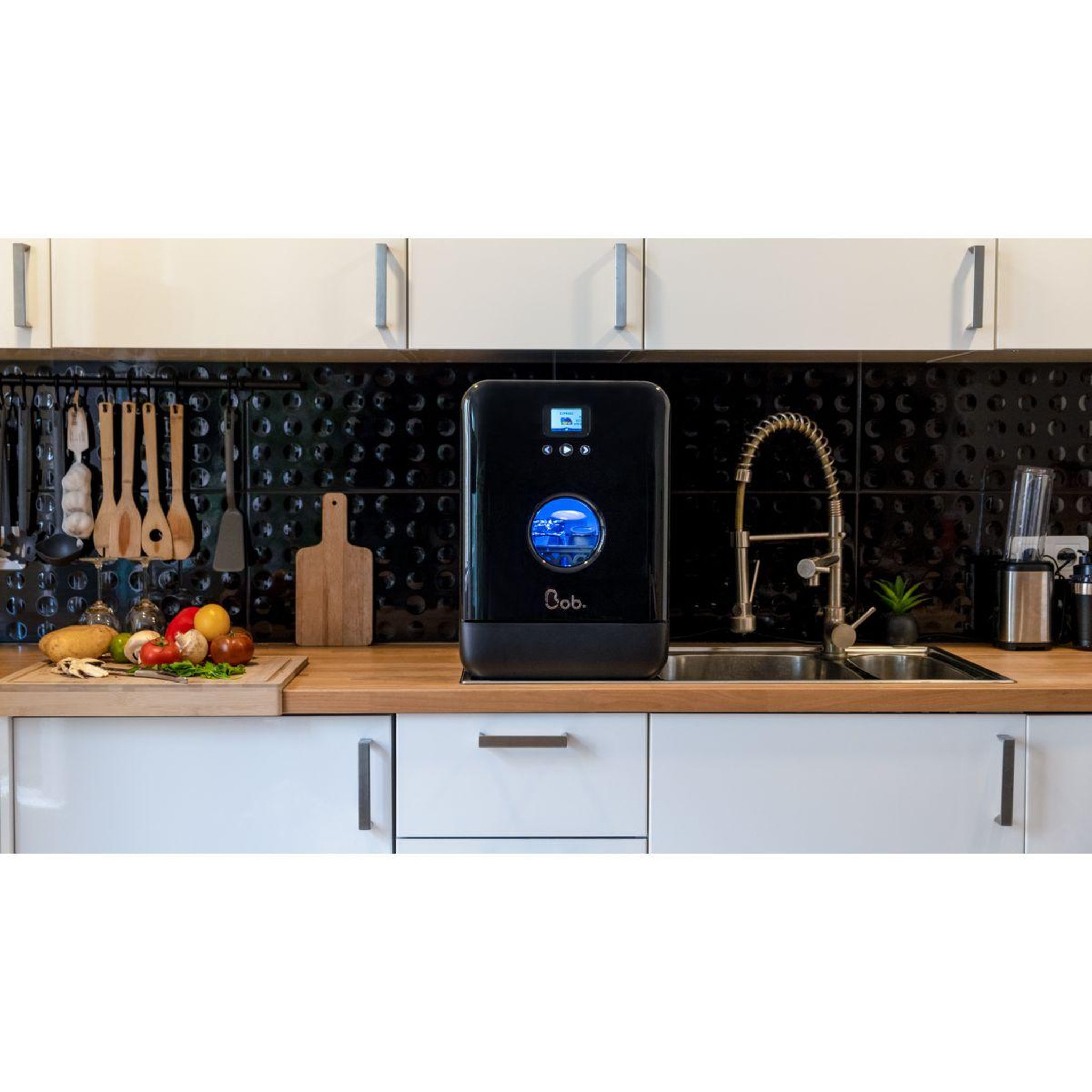 Voir la diapositive 4 : DAAN TECH Mini lave vaisselle bob - pack premium black