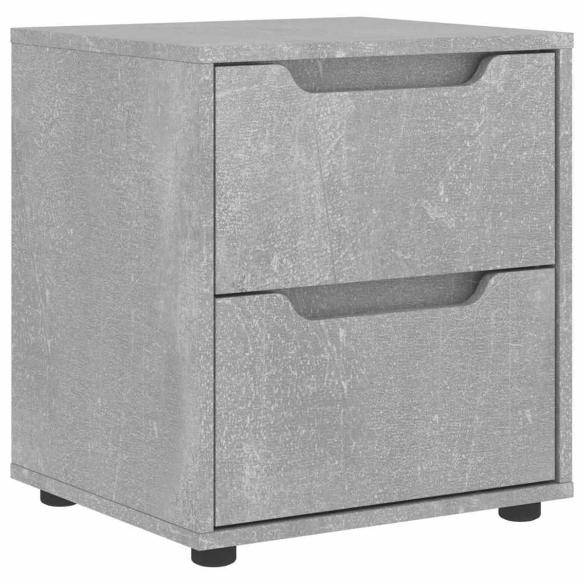 VIDAXL Table de chevet VISNES gris beton 45x40x50 cm bois d'ingenierie