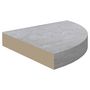 Voir la diapositive 5 : VIDAXL Etageres d'angle murales 4 pcs Gris beton 25x25x3,8 cm MDF