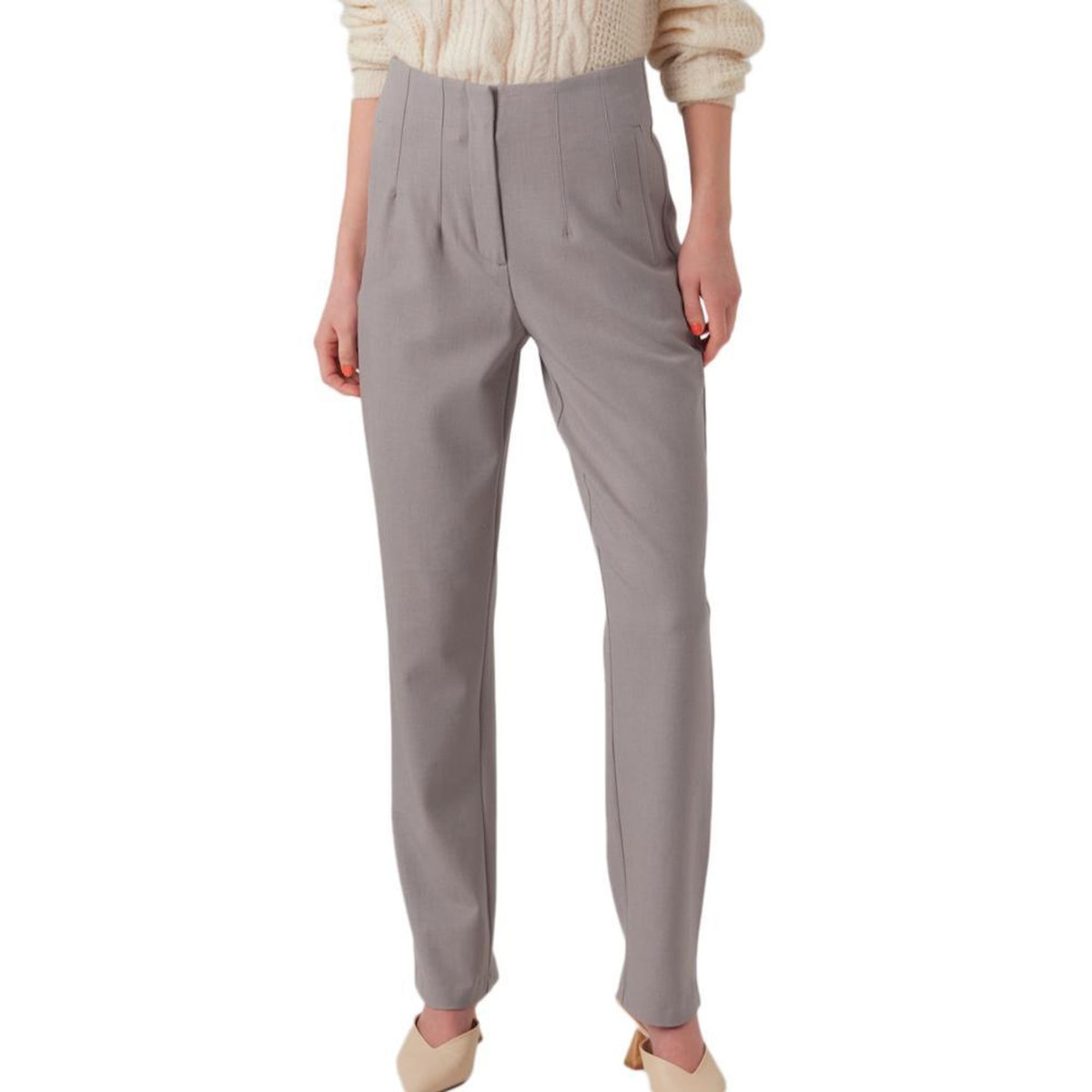 Vero Moda Pantalon Gris Femme Vero Moda Kiraloa