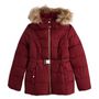 Voir la diapositive 3 : IN EXTENSO Doudoune avec ceinture à capuche rouge bordeaux femme