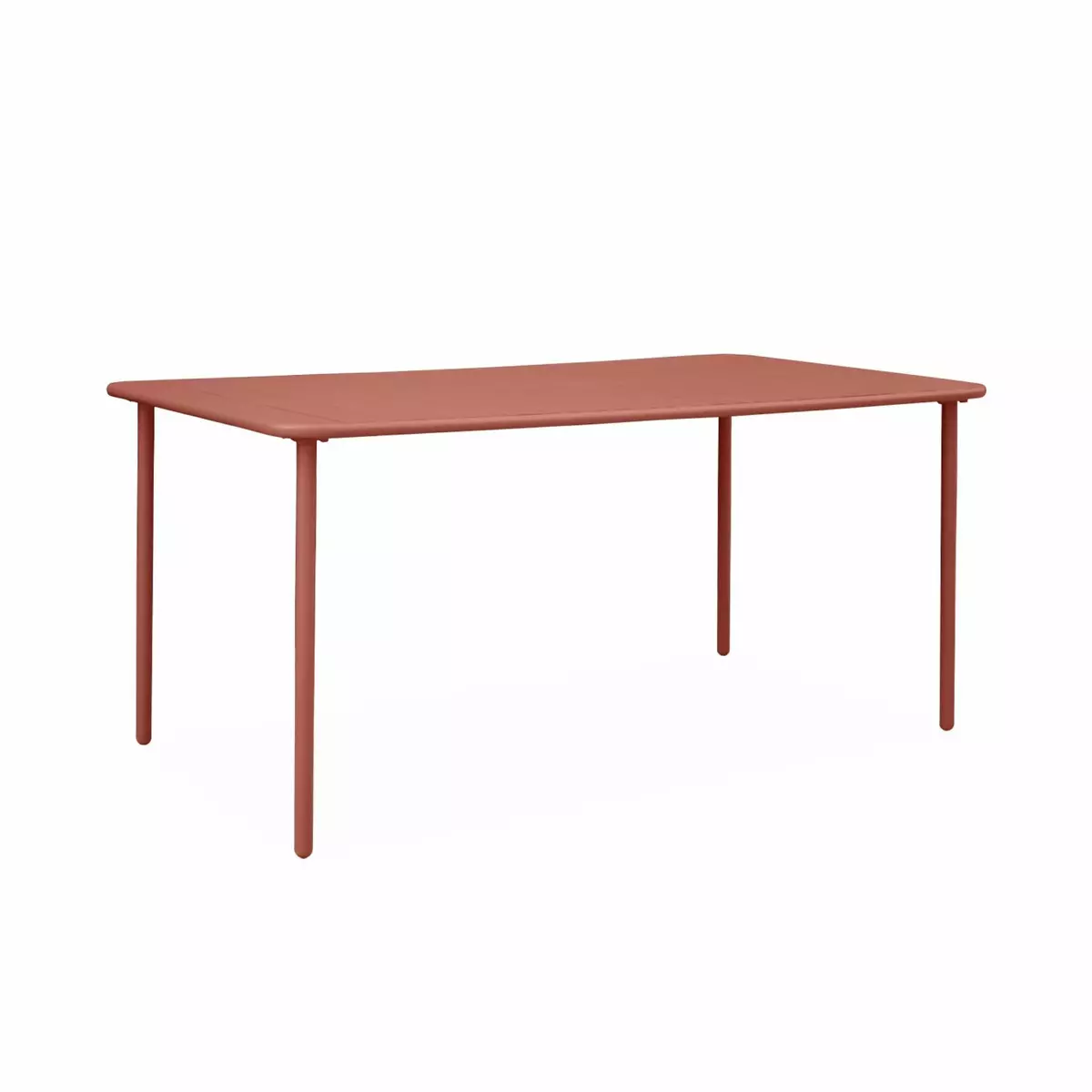 SWEEEK Table de jardin métal 6-8 places, Amelia 160x90xH72.5cm