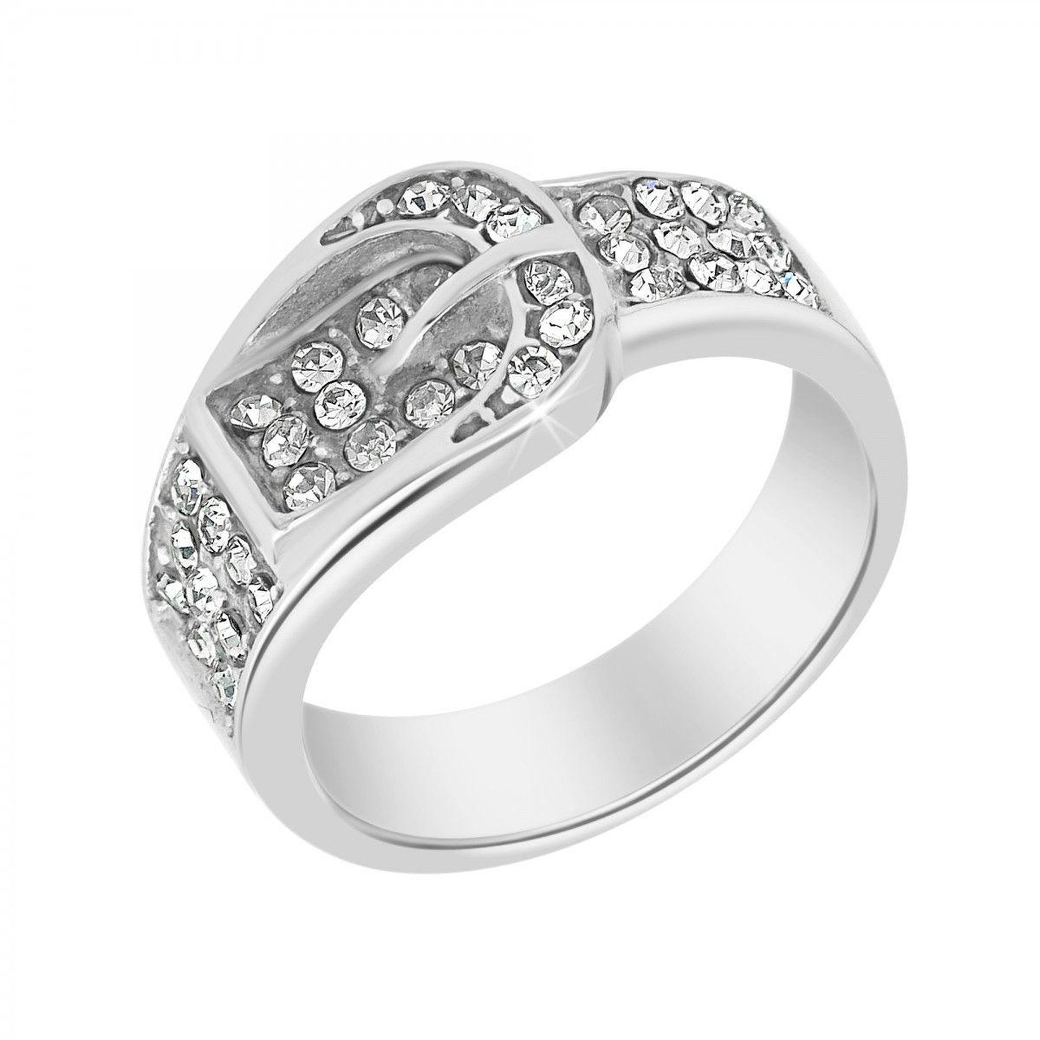 Voir la diapositive 1 : SC CRYSTAL Bague taille 54 SC Crystal ornée de Cristaux scintillants