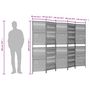 Voir la diapositive 6 : VIDAXL Cloison de separation 5 panneaux marron resine tressee